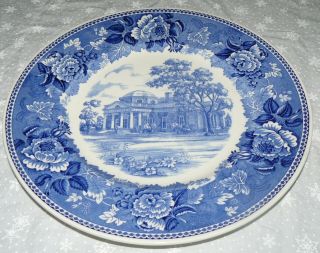 Vintage Wedgwood Monticello Home Of Thomas Jefferson Souvenir Collector Plate