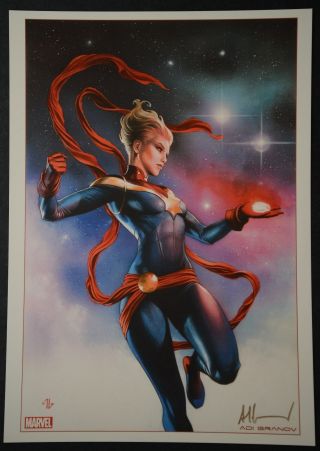 Ms Marvel Art Print Signed By Adi Granov