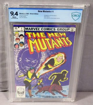 The Mutants 1 (2nd Appearance) White Pages Cbcs 9.  4 Marvel Comics 1983 Cgc