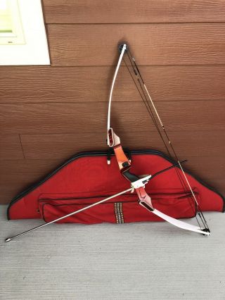 Vintage Bear Archery Tamerlane Special Target Bow W/ Case - Arrows & Stabilizer