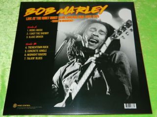 BOB MARLEY : Live at The Quiet Night Club,  Chicago 1975 - LP & 2