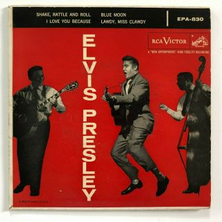 Nm - 7 " Ep 45 Elvis Presley Elvis Presley Rca Victor Epa 830 Us 8s/11s Ind