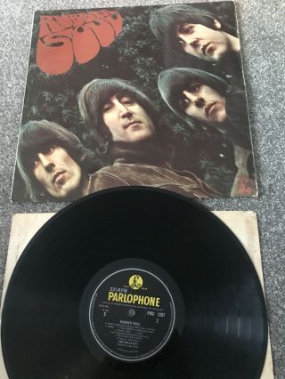 The Beatles Rubber Soul 12  Album Vinyl Record 1965 Pmc 1267