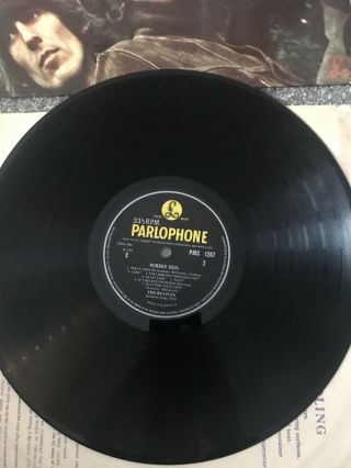 THE BEATLES RUBBER SOUL 12  ALBUM VINYL RECORD 1965 PMC 1267 2