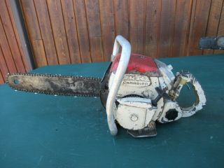 Rare Vintage Canadien 177 Chainsaw Chain Saw With 15 " Bar