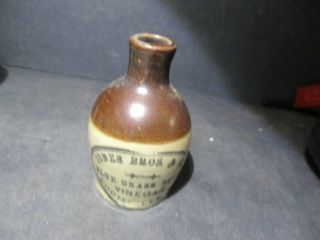 Vintage Antique Stoneware Mini Jug Jones Bros Blue Grass Vinegar E123 Pl