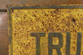 RARE Vintage Trunk Highway Embossed Pressed Steel Road Street Sign 24” x 24” 2