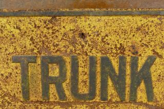 RARE Vintage Trunk Highway Embossed Pressed Steel Road Street Sign 24” x 24” 3