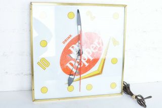 Vintage Dr.  Pepper Clock Pam Clock Company Usa