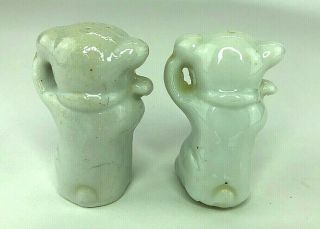 Vintage Bonzo Dog Ceramic Salt And Pepper Shakers Set Japan 3