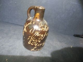 Vintage Antique Stoneware Mini Jug Jones Bros Vinegar & Cider E106 Pl