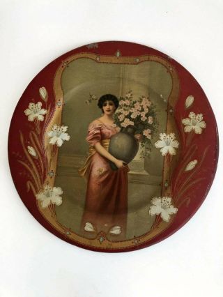 Antique Vienna Art Plate - Tin Litho - 1905