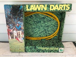 Vintage King Lawn Jarts Darts Yard Lawn Game Box Instructions Only