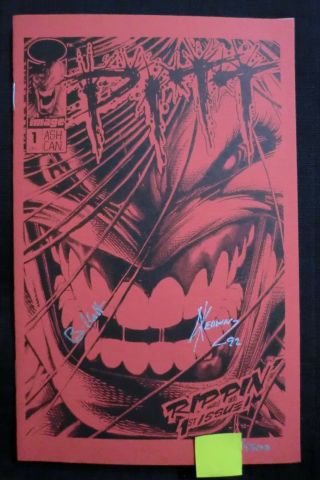 Image Comics Pitt Ashcan 1 Signed By Dale Keown And Pitt 1 Nm 9.  2,