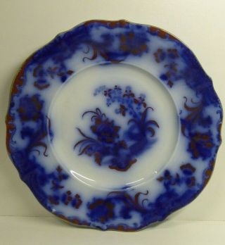 Antique Porcelain China Carlton Ware Flow Blue White Plate Samuel Alcock Imari