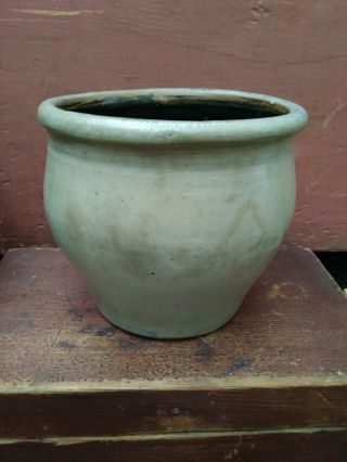Early 19th Century Ovoid Stoneware Cream Jar