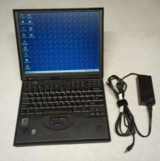 Vintage Ibm Thinkpad 600x Pentium Iii Laptop W/ Windows 98 Serial Parallel