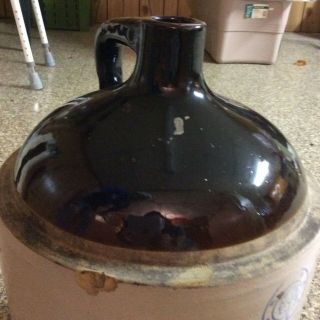 Vintage 5 gallon stoneware jug with Indian Head 3