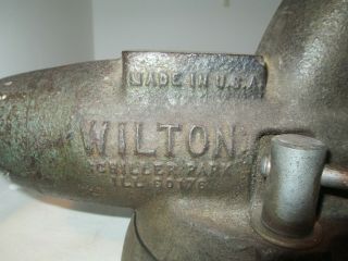 Vintage Wilton 3 1/2 inch jaws Bullet Vise With Swivel Base 2