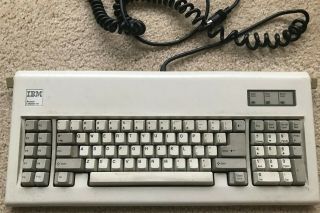 Rare Vintage Ibm Model F At Keyboard