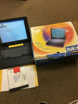 Vintage NEC MobilePro 800 Handheld PC Personal Computer Windows CE RARE 3