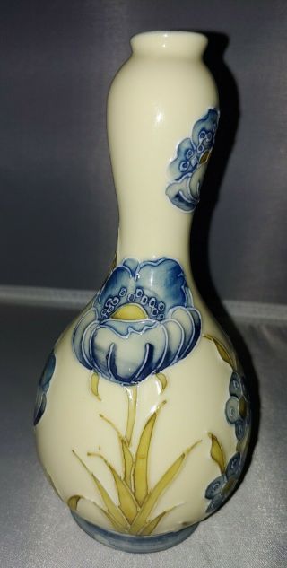 Vintage Florian Ware Pottery / Porcelaine Art Nouveau Style Blue Poppy Design Va