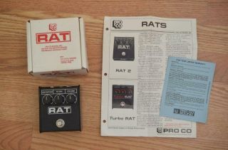 Pro Co Rat 2 Made In Usa Vintage Guitar Effects Pedal - Proco Distortion Lm308