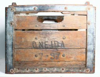 Rare Vintage Antique Oneida Silverware Wooden Crate Box