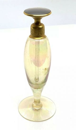 Vintage Art Deco Devilbiss Perfume Bottle With Intact Dauber 6”