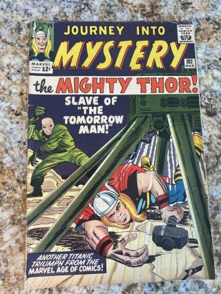 Marvel Comics Journey Into Mystery The Almoghty Thor 102 Mar 1964 Lqqk