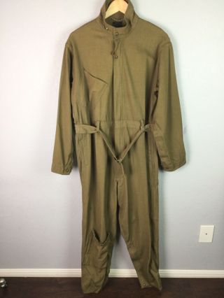 Vintage Wwii Us Air Force Army A4 Flight Suit Jumpsuit Usaff Size 44