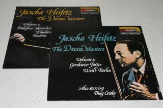 Jascha Heifetz The Decca Masters 2lp Set 1989 Mca R100604/5 Nm