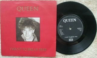 Queen - I Want To Break / Machines (or Back To Humans) Label 45 John Deacon