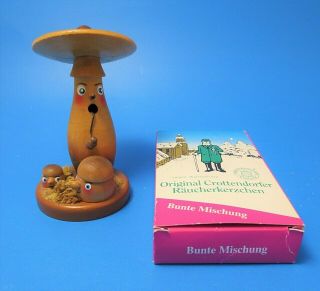 Small Wood Mushroom Smoker Incense Smoker Too Cute With Incense Cones