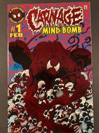 Carnage Mind Bomb 1 (marvel 1996) 1st Solo Comic Book Red Foil
