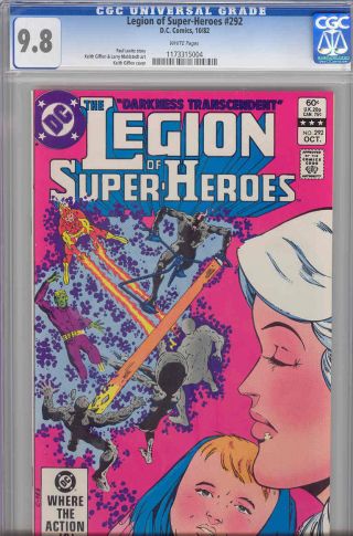 Legion Of Heroes 292 Cgc 9.  8 1982 Comic :