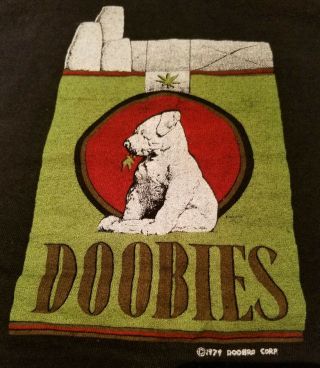 1979 Nos Vintage Doobie Brothers Rock Tour T Shirt Doobies Marijuana Weed Sz L