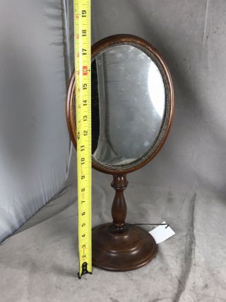 Antique Wood Dresser Vanity Table Top Mirror