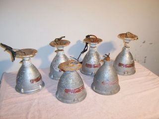 Group (6) Vintage Crouse Hinds Industrial Explosion Proof Light Fixtures