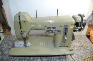 Vintage Necchi Bu Mira Sewing Machine - Made In Italy S/n M523260