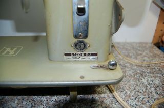 Vintage Necchi Bu Mira Sewing Machine - Made in Italy s/n M523260 2