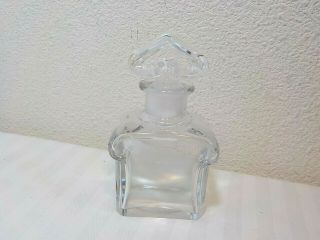 Baccarat Paris France Guerlain Perfume Bottle With Heart Stopper
