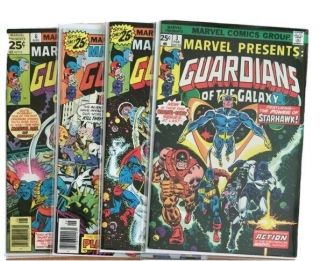 1976 Marvel Presents Guardians Of The Galaxy 3,  4,  5,  6 First Appearance