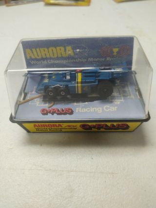Aurora Afx Elf Six Wheeler 4 G,  Plus No.  1738 Ho Slot Car,  Case Vintage Rare