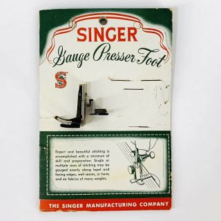 Vintage Singer Gauge Presser Foot 121718,  35135,  35206,  35006,  121717 Simanco