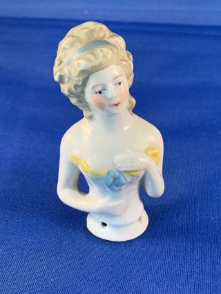 Antique Vintage German Porcelain Half Doll 5560 Germany Bisque