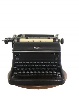 Vintage Royal Kmm Magic Margin Desktop Typewriter W/ Cover