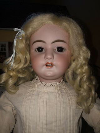Adorable 33” Simon & Halbig 1079 Dep Bisque Head Doll
