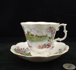Royal Albert Ancestral Series Englands Glory Cabinet Tea Cup And Saucer