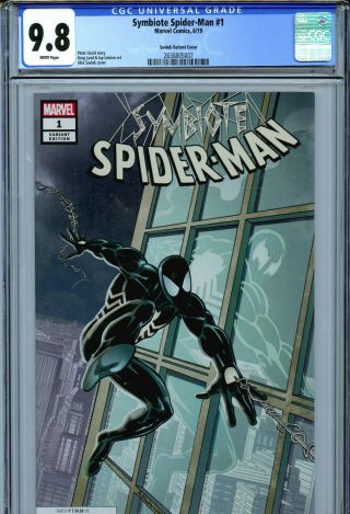 Symbiote Spider - Man 1 (2019) Marvel Cgc 9.  8 White Saviuk Variant